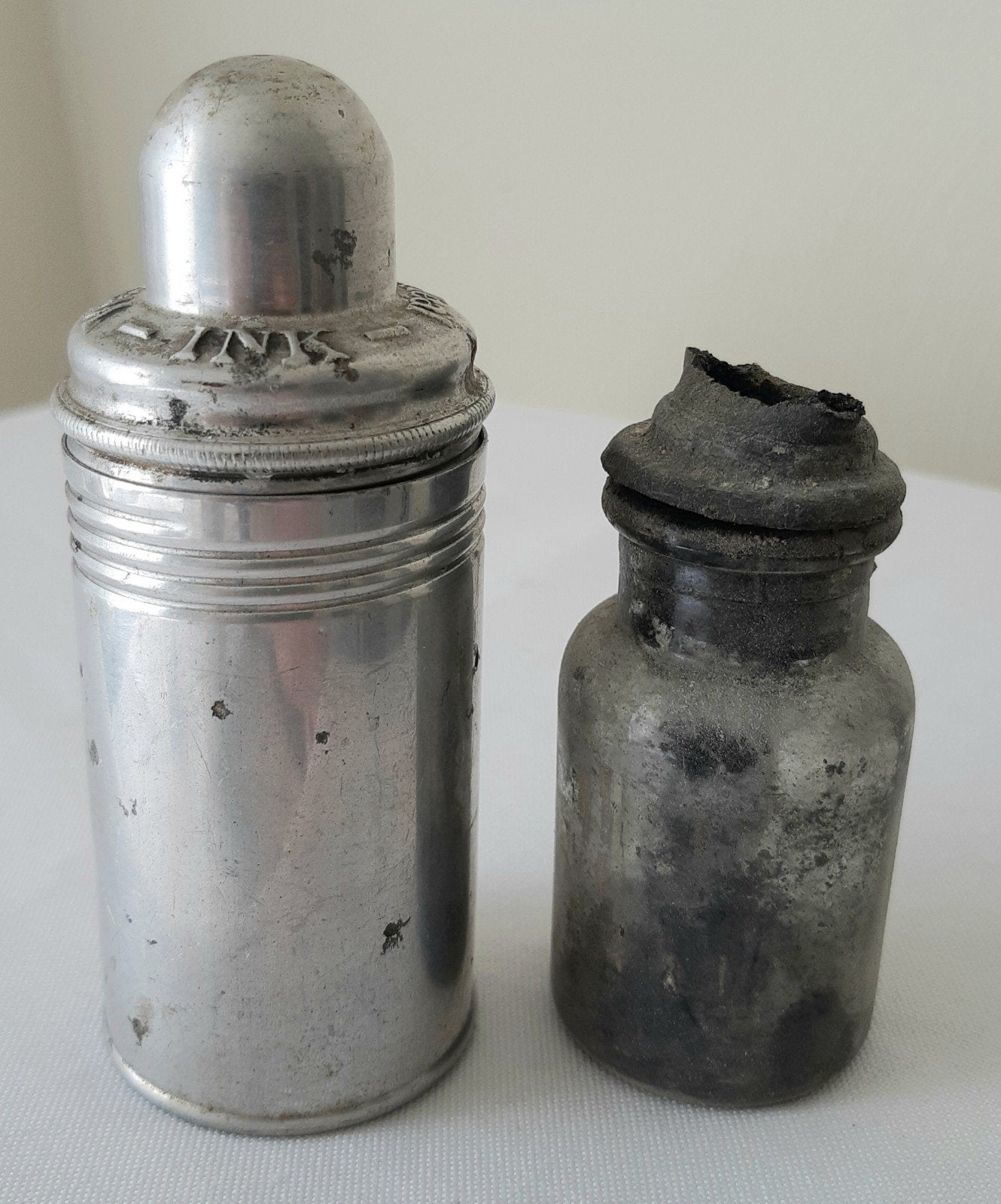 Antieke Reis Inktpot Waterman's Ideal Ink, Ophalen of Verzenden