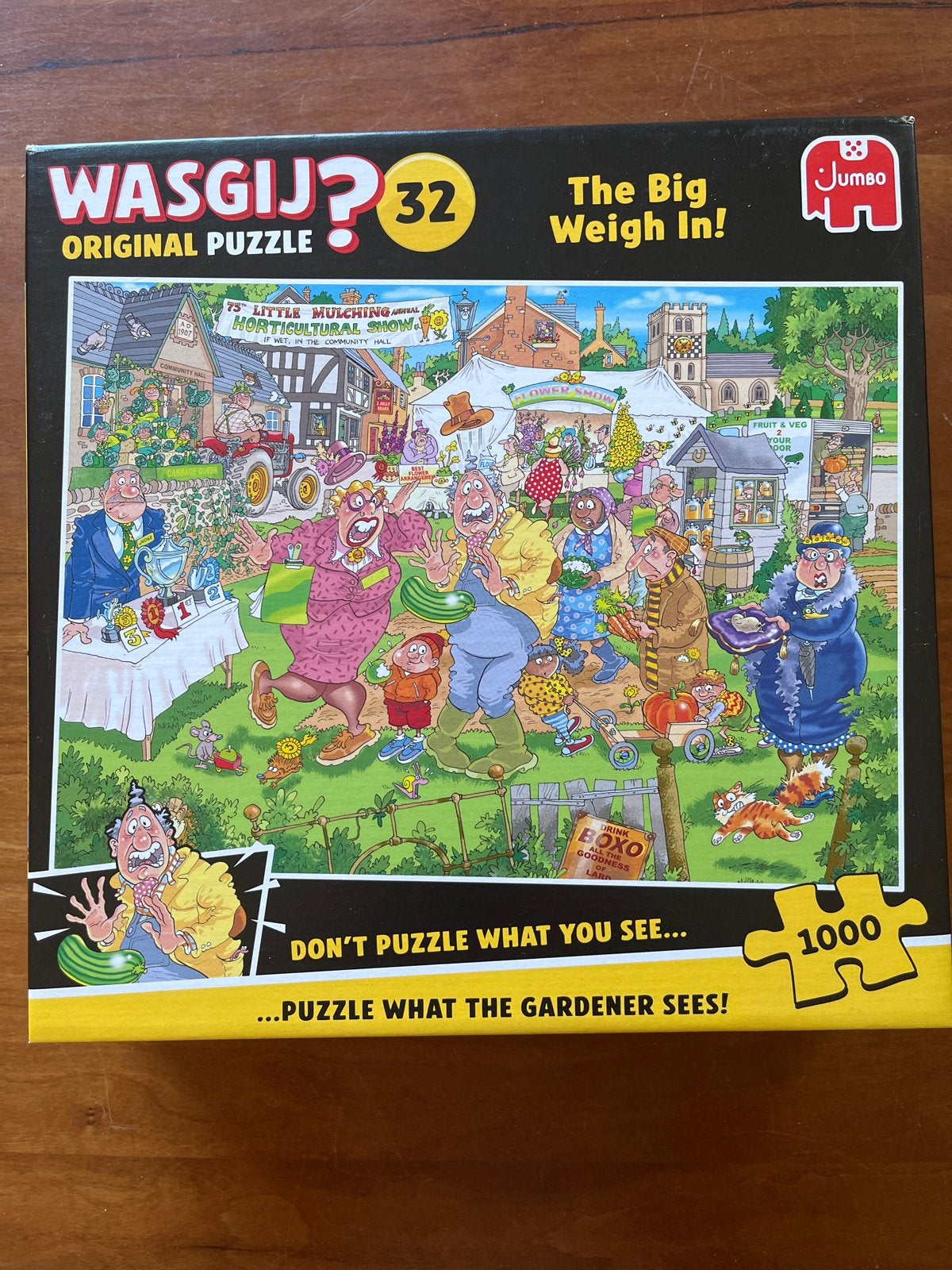 Wasgij? Original 32 - The Big Weigh In! 1000 stukjes, Ophalen of Verzenden, 500 t/m 1500 stukjes, Zo goed als nieuw, Legpuzzel