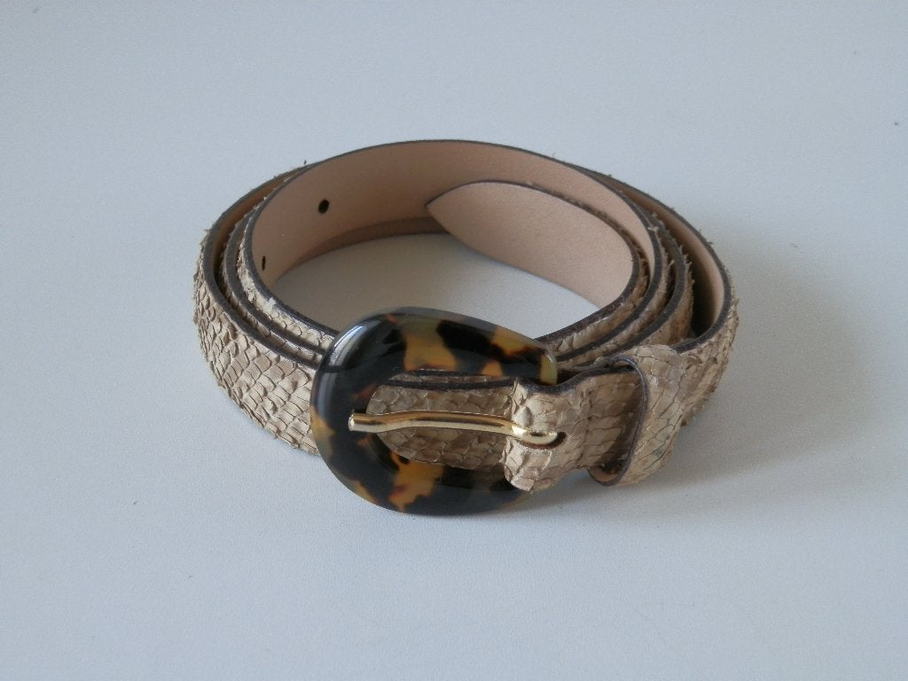 Ambiente riem. Slangenleer., Minder dan 3 cm, Overige kleuren, 100 cm of meer, Echt leder