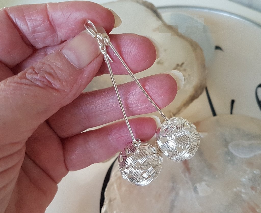 Have a Ball Oorbellen. Verzilverd., Overige materialen, Hangers, Verzenden, Nieuw