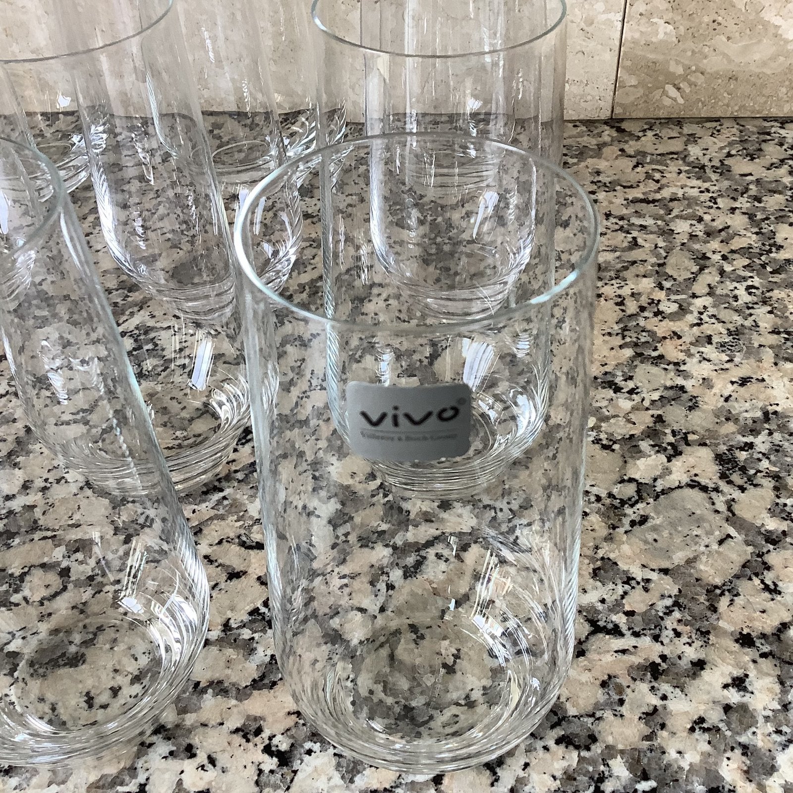 6 VIVO Longdrink Glazen., Ophalen of Verzenden, Zo goed als nieuw, Overige typen