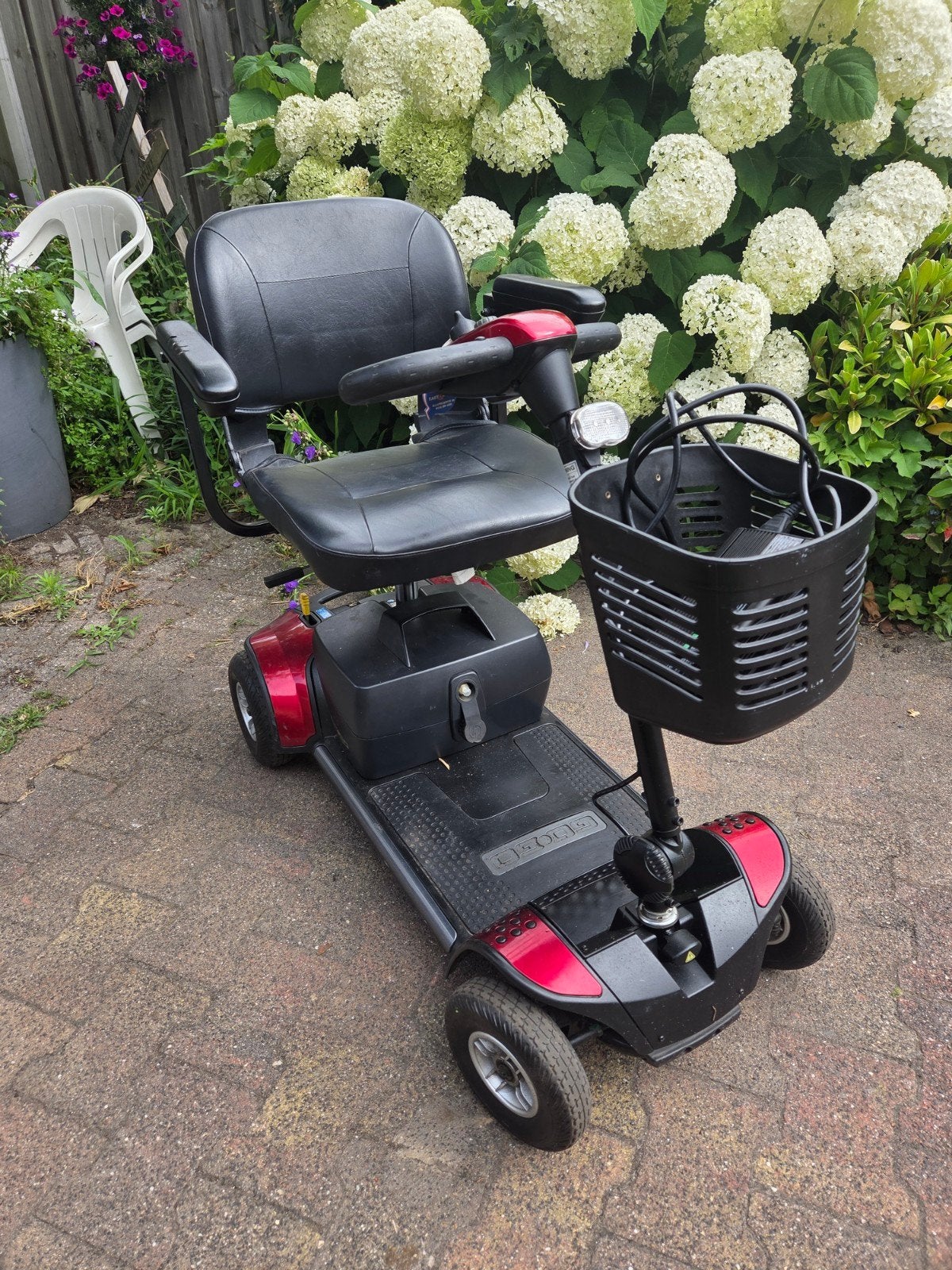 Opvouwbare / demontabele scootmobiel Pride Go- Go Travel 4, Diversen, Brommobielen en Scootmobielen, 10 km/u of minder, 16 t/m 25 km