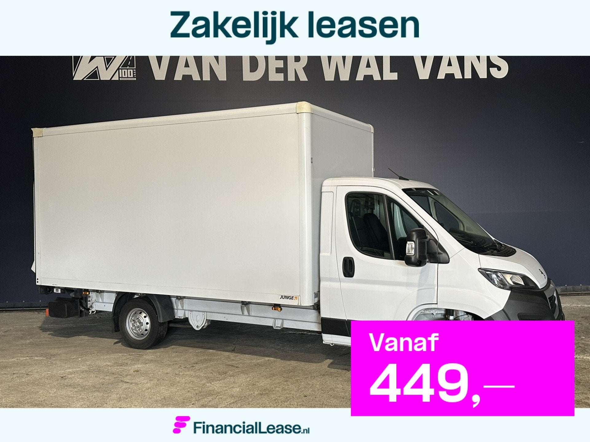 Peugeot Boxer 2.2 BlueHDi 141pk Bakwagen 436cm Lang Laadklep, Voorwielaandrijving, Stof, Gebruikt, 4 cilinders