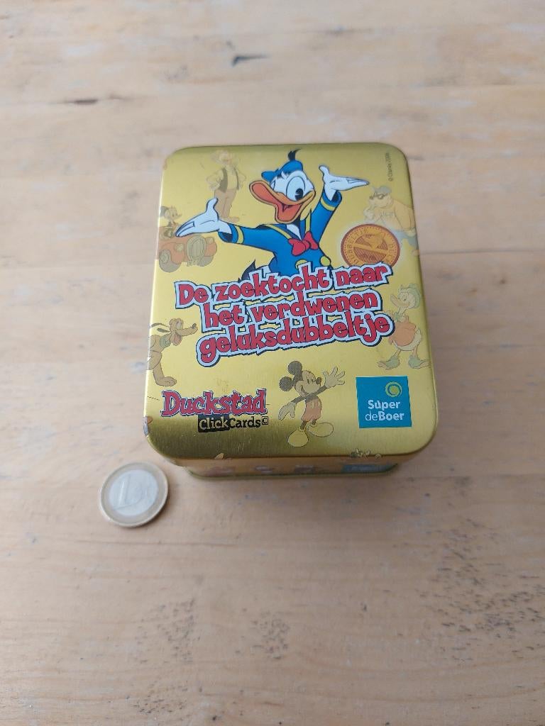 Donald Duck blikken bewaardoos je, collectors item, Verzamelen, Blikken, Ophalen, Zo goed als nieuw, Overige, Overige merken