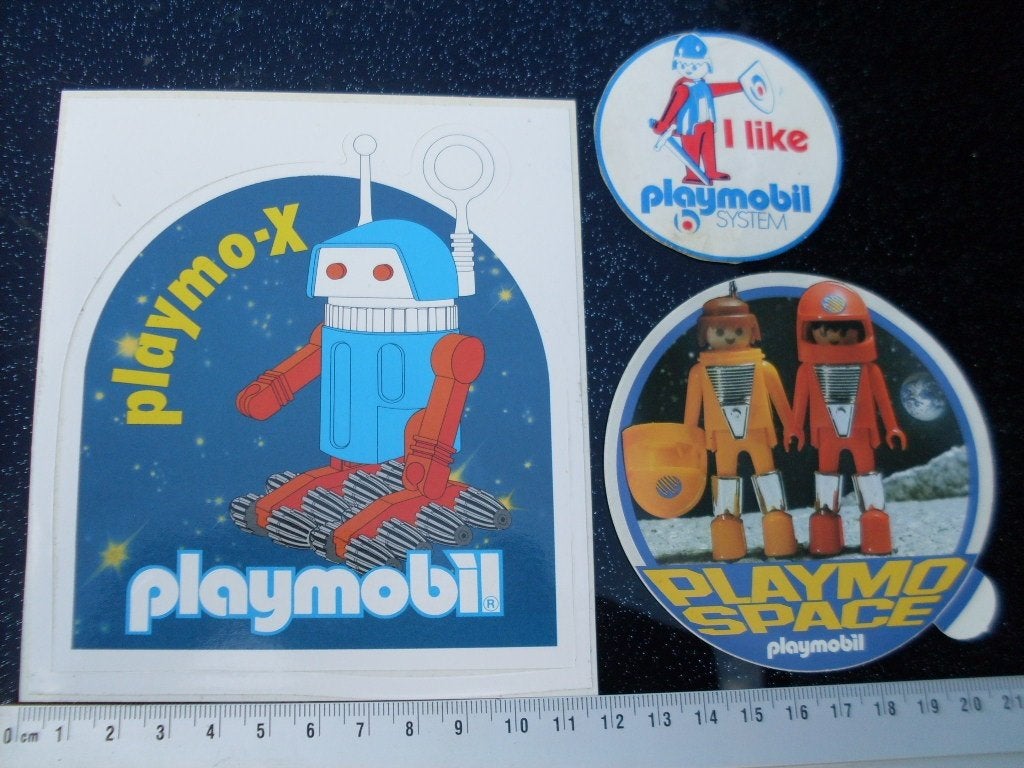3x sticker I like playmobil B system playmo space playmo-x, Verzenden, Zo goed als nieuw, Merk