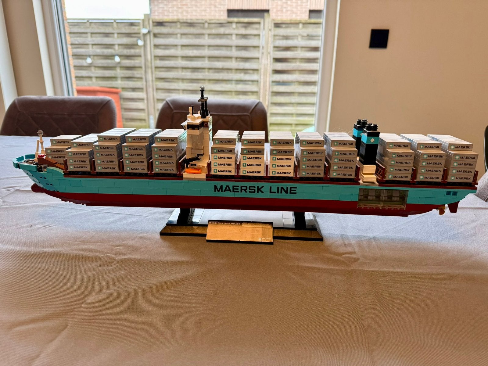 LEGO Maersk Line Triple-E – Compleet en in perfecte staat!, Kinderen en Baby's, Speelgoed | Duplo en Lego, Ophalen, Zo goed als nieuw