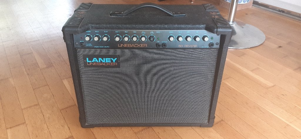LANEY Linebacker 50 Reverb. 50 Watt amplifier. Goed., Ophalen, Gebruikt, Gitaar, 50 tot 100 watt