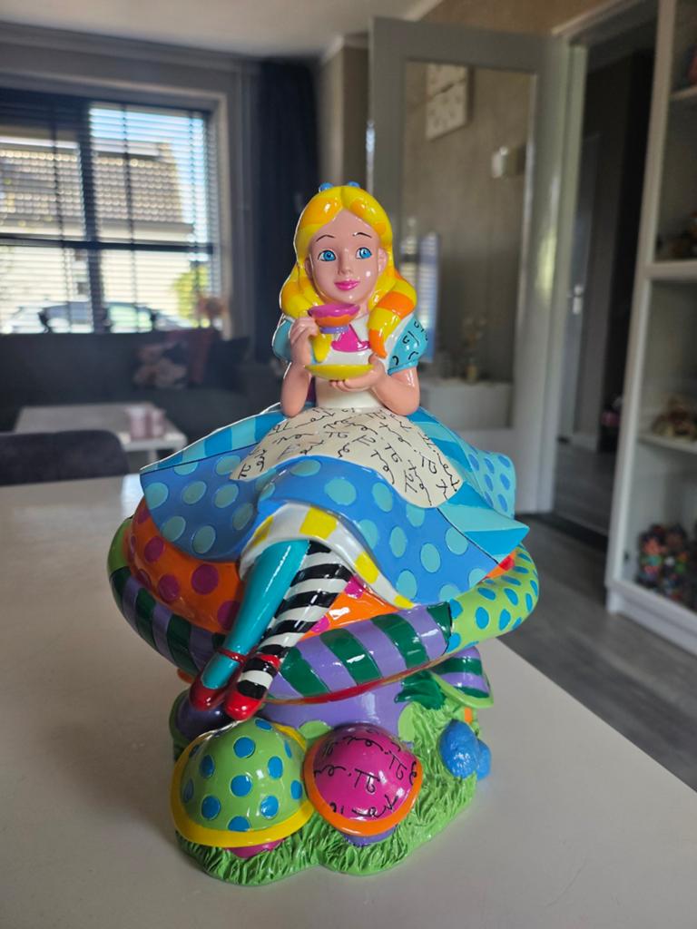 Disney Britto Alice in Wonderland, Verzamelen, Ophalen of Verzenden, Overige figuren, Zo goed als nieuw, Beeldje of Figuurtje