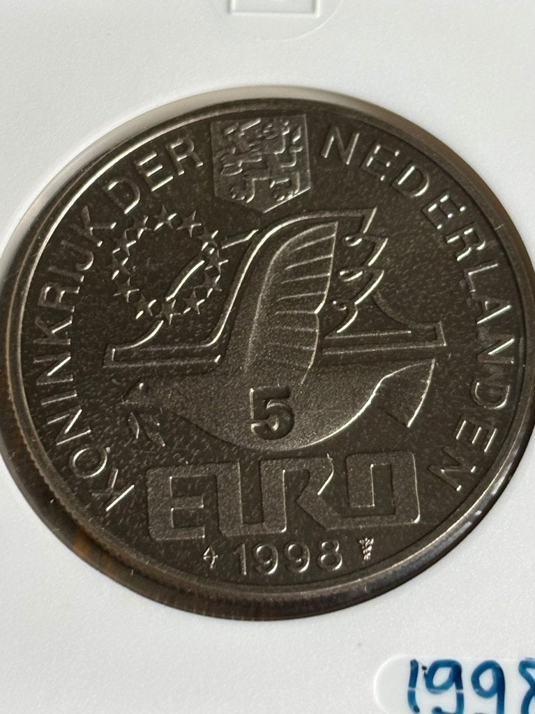 5 Euro 1998 Escher, Ophalen of Verzenden, Koningin Beatrix, Euro's, Losse munt