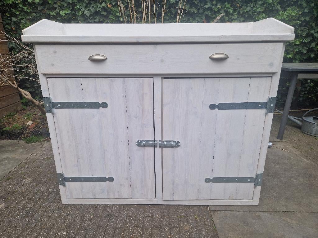 Mooie witte landelijke commode kast, Ophalen, Kast, 90 tot 105 cm, 100 cm of meer