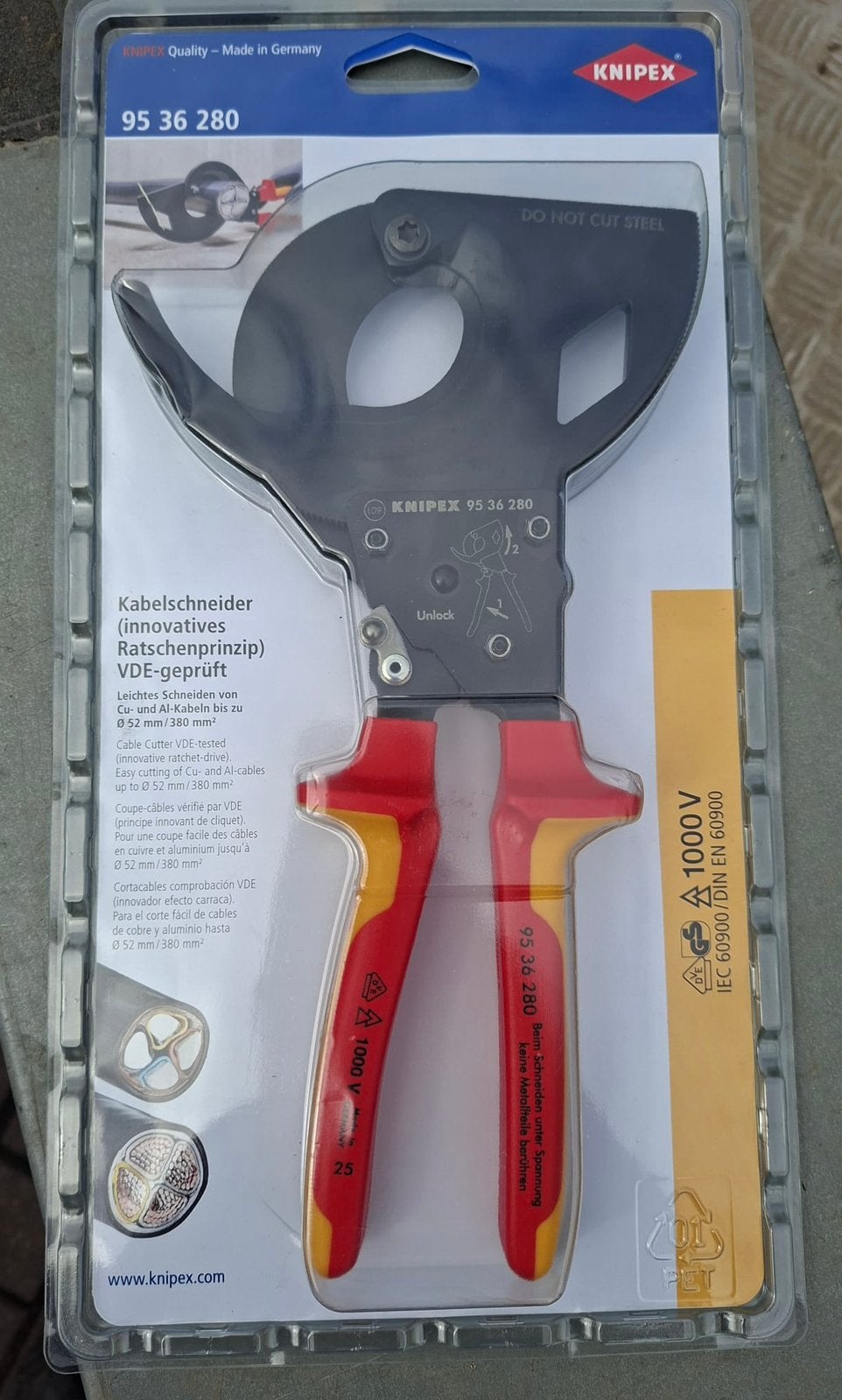 Knipex kabelschaar/knipper, Ophalen of Verzenden, Zo goed als nieuw