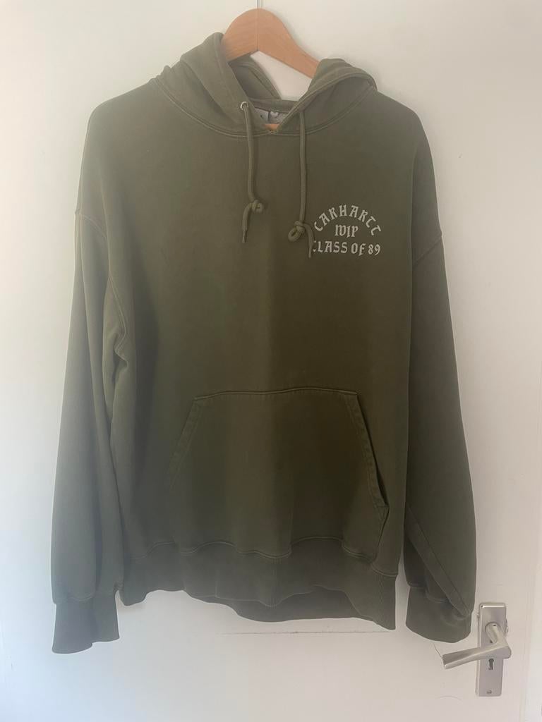 Carhartt Wip hoodie “Class of 89” maat M, Ophalen of Verzenden, Zo goed als nieuw, Maat 48/50 (M), Groen