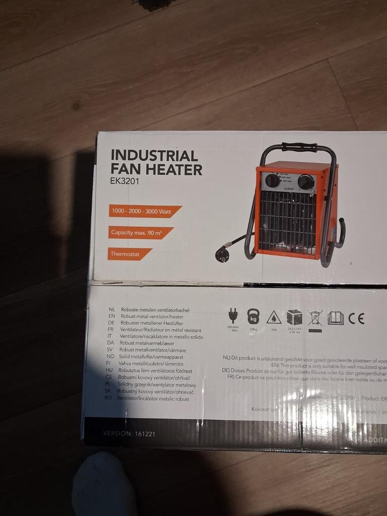 Industrial fan heater, Huis en Inrichting, Kachels, Ophalen of Verzenden, Nieuw
