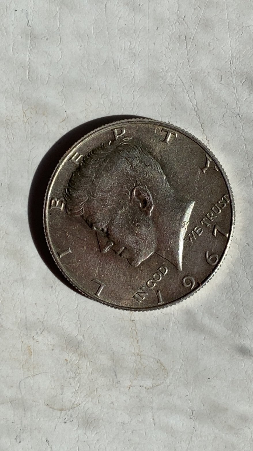 1967 Kennedy Half Dollar - Zilveren Munt, Ophalen of Verzenden, Noord-Amerika, Losse munt, Zilver