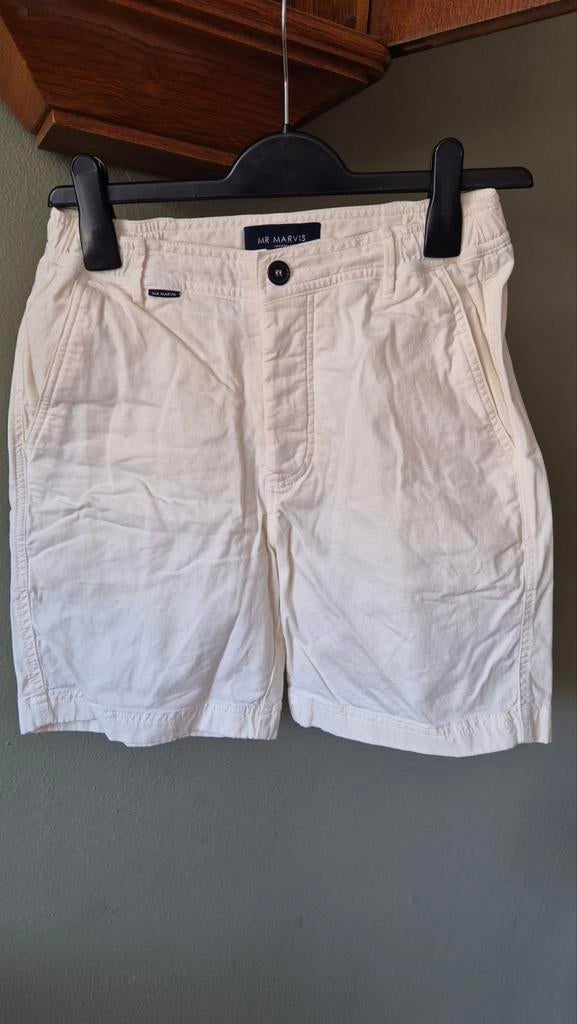 Mr Marvis zgan witte korte broek mt XS, Kort, Wit, Ophalen of Verzenden, Zo goed als nieuw