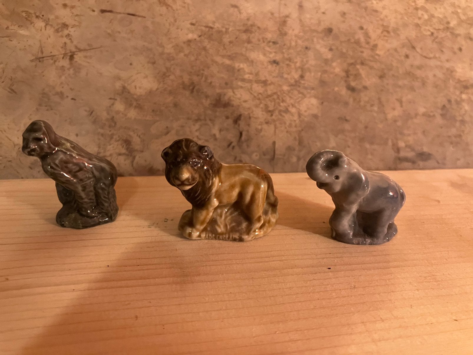 Wade whimsies dieren; een gorilla, een leeuw en een olifant., Ophalen of Verzenden, Zo goed als nieuw, Dier