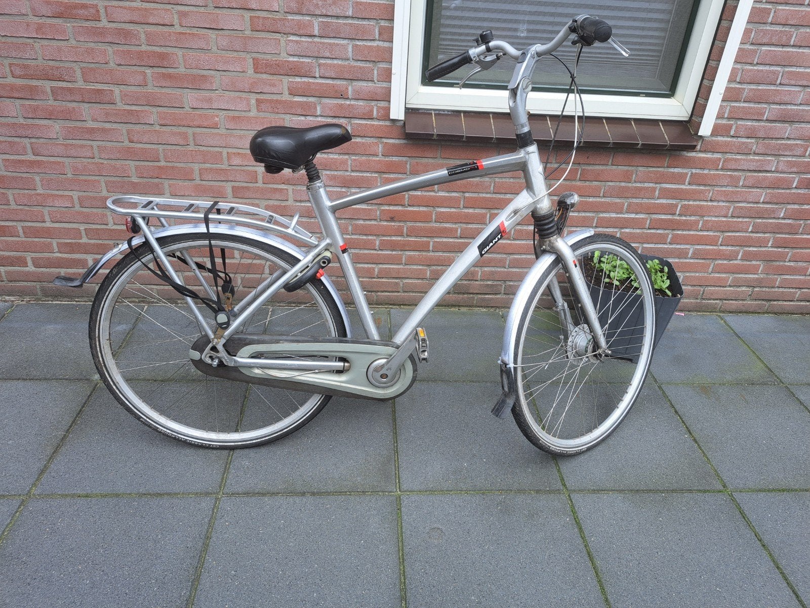giant heren fiets, Ophalen, Velgrem, Versnellingen, Giant