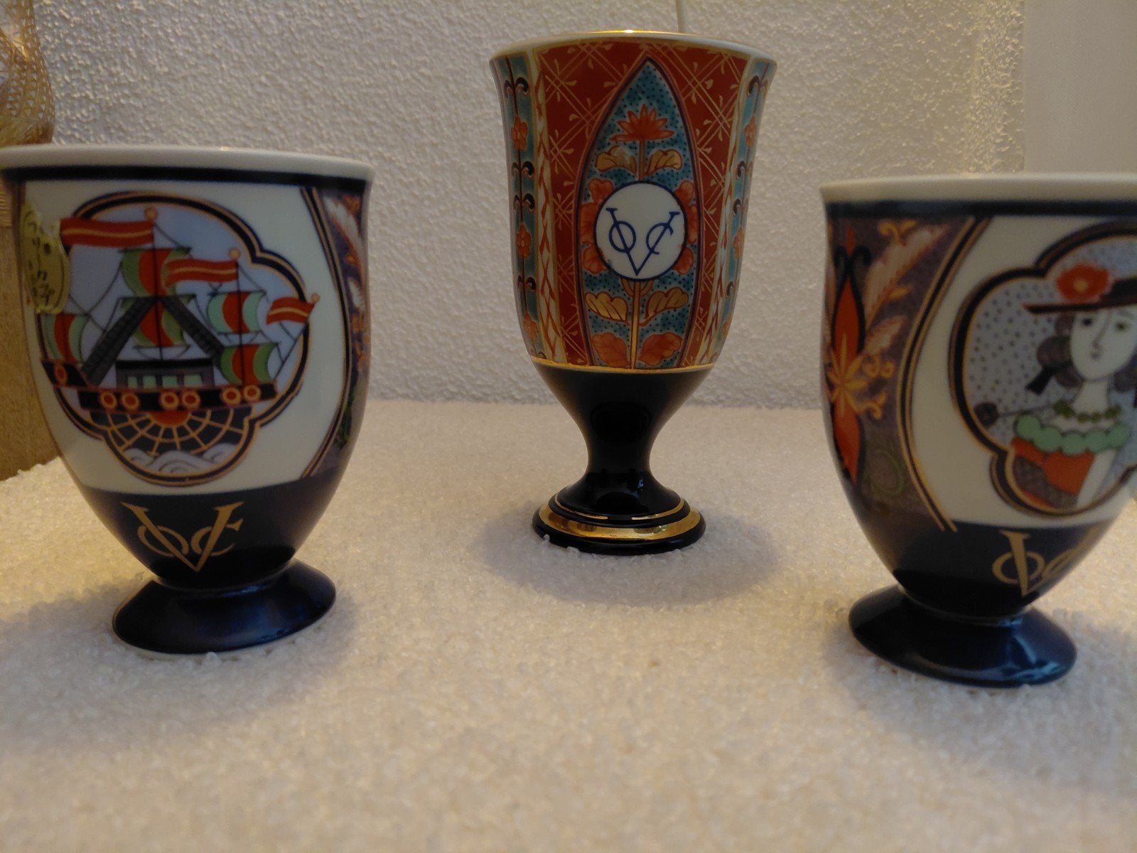 VOC porseleinen mokken - 3 stuks voor de verzamelaar, Antiek en Kunst, Ophalen of Verzenden