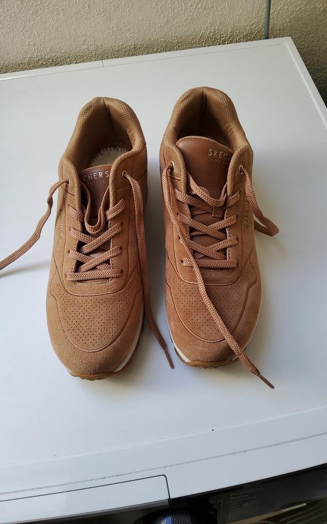Skechers Uno Rugged dames sneaker suède cognac maat 40, Skechers, Bruin, Verzenden, Sneakers of Gympen