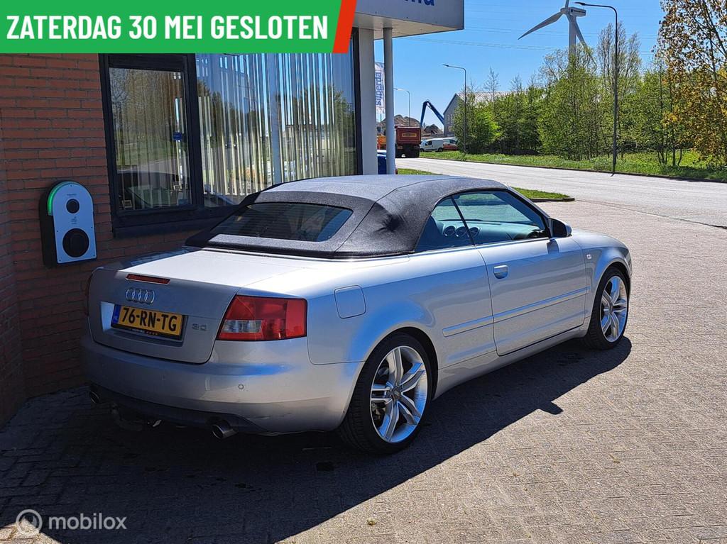 Audi A4 Cabriolet 3.0 V6 Exclusive, Gebruikt, 1595 kg, Cabriolet, 4 stoelen