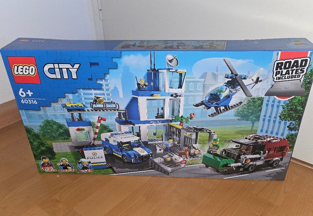 Lego Politiebureau 60316 Police City, City, Lego, Nieuw, Ophalen of Verzenden