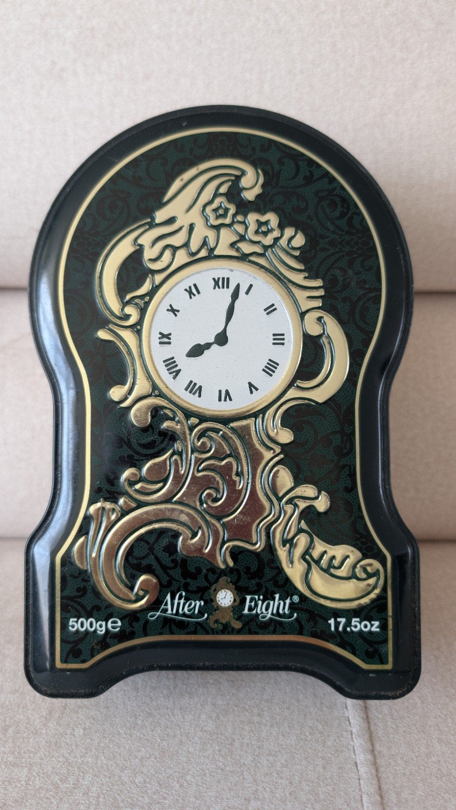 After Eight mints blik - Vintage klok design, Ophalen of Verzenden, Zo goed als nieuw, Overige, Overige merken