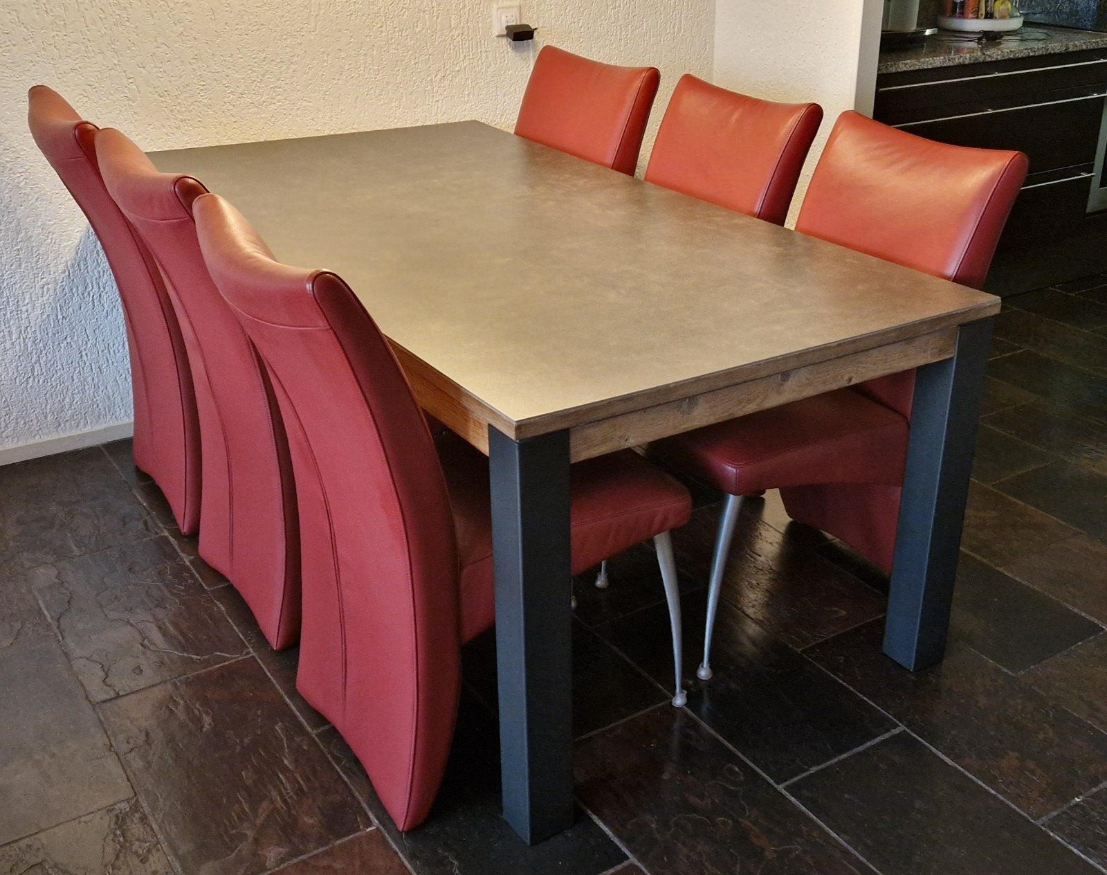 XOOON uitschuifbare eettafel met keramisch topblad – 200/250, Ophalen, Gebruikt, 200 cm of meer, 50 tot 100 cm