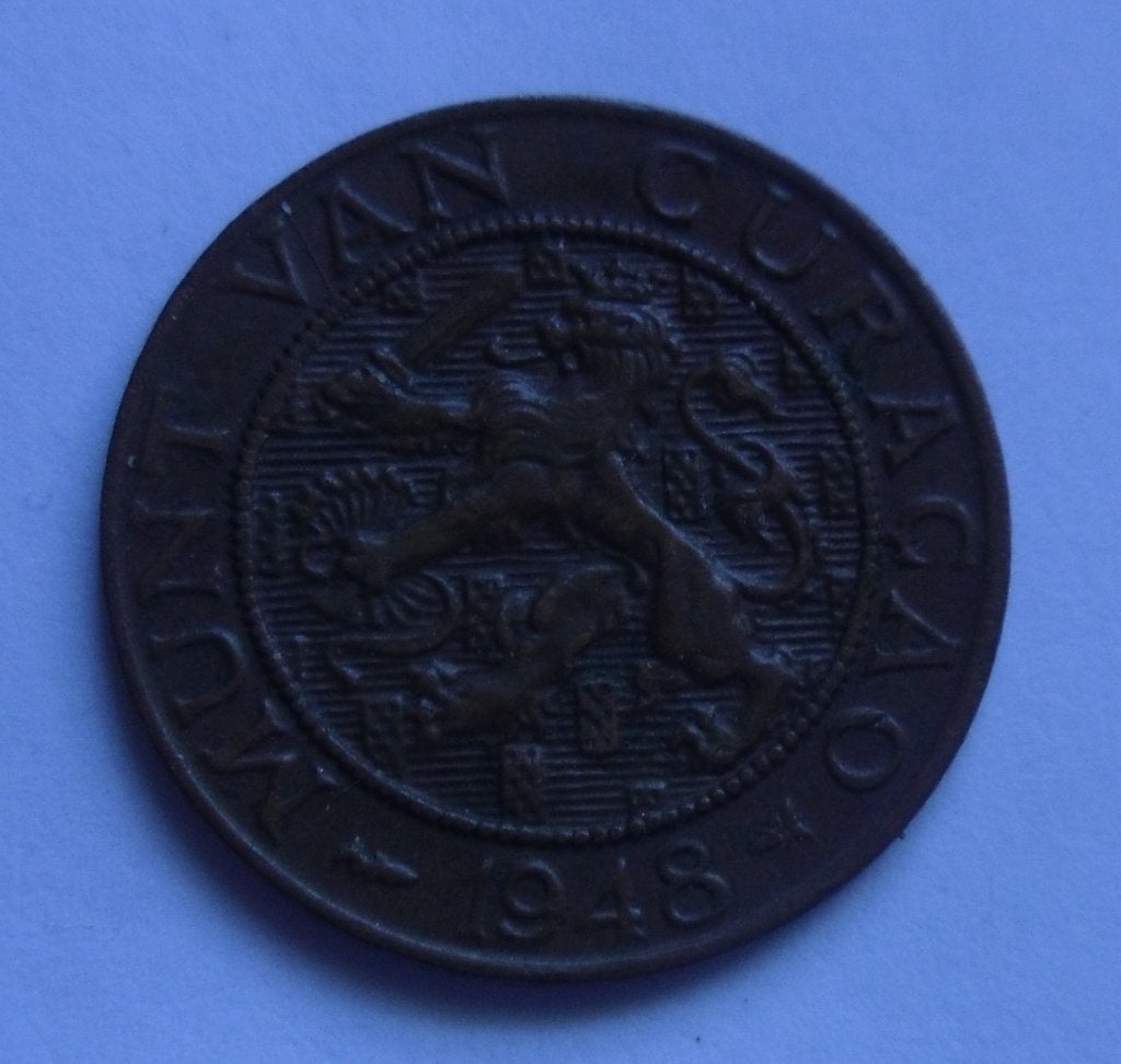 Nederland - Curacao 2,5 cent 1948., Postzegels en Munten, Munten | Nederland, Verzenden, Koningin Wilhelmina, Overige waardes