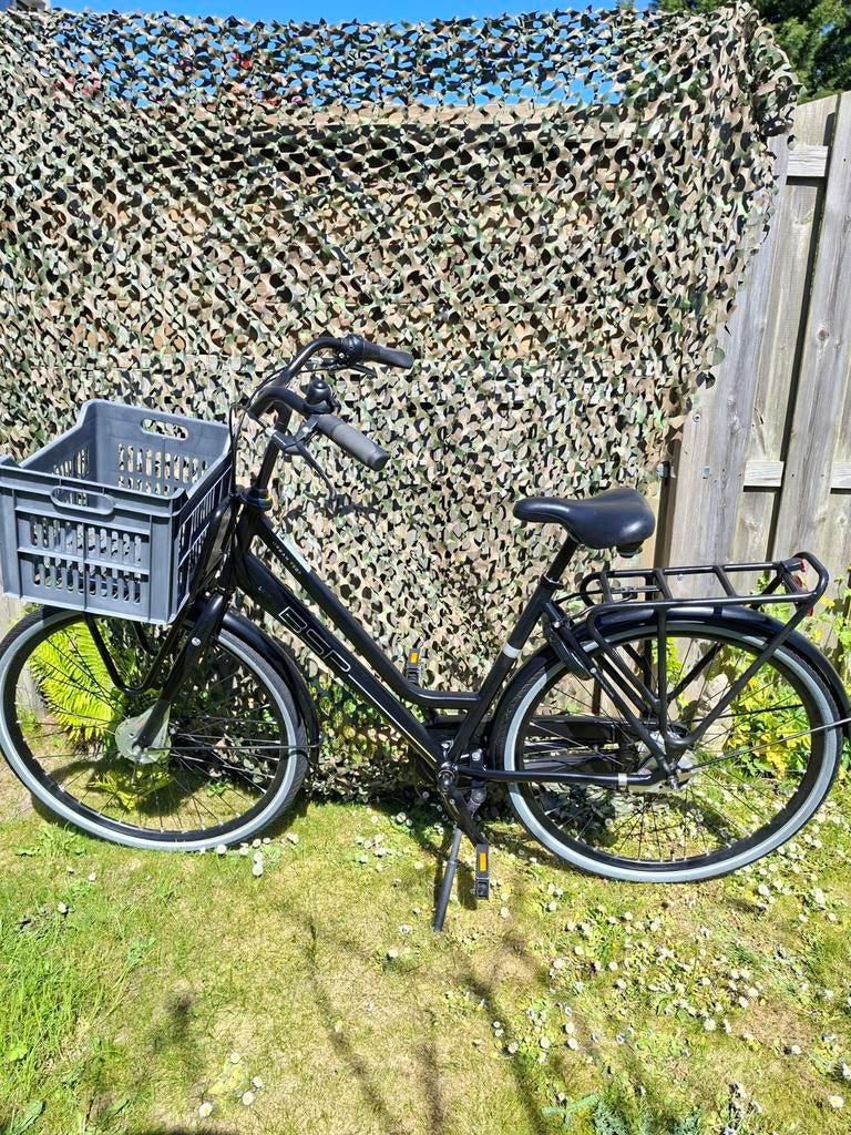 Dames fiets BSP urban TS07 kleur zwart, Overige merken, Versnellingen, Zo goed als nieuw, Trommelrem