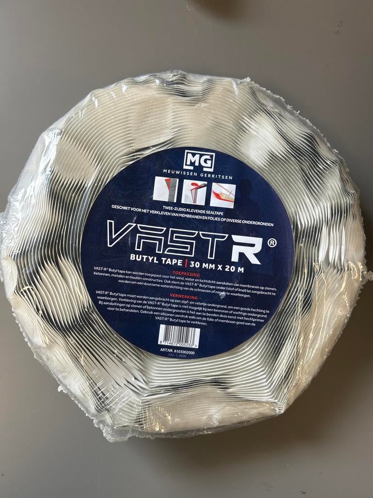 VAST-R Butyl Tape 30mm x 20m - Tweezijdig Klevend, Ophalen, Nieuw, Overige materialen