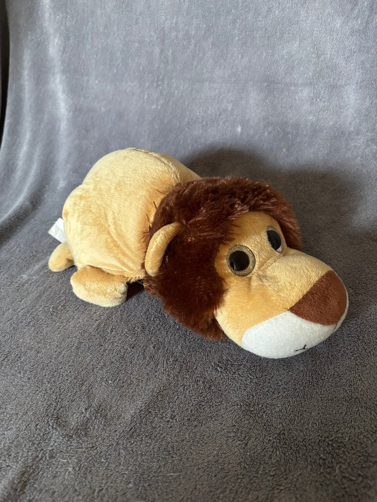 2-in-1 Knuffel Leeuw & Beer - Glitter Ogen, Ophalen of Verzenden, Zo goed als nieuw, Beer