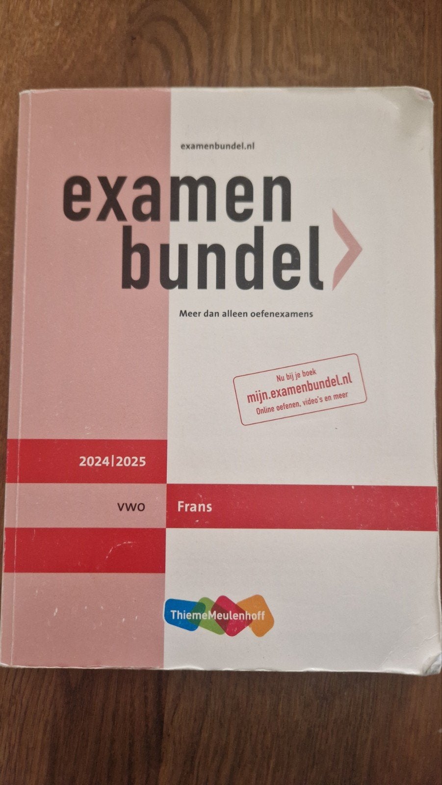 Examenbundel Frans VWO 2024/2025, Ophalen of Verzenden, Alpha, Zo goed als nieuw, ThiemeMeulenhoff