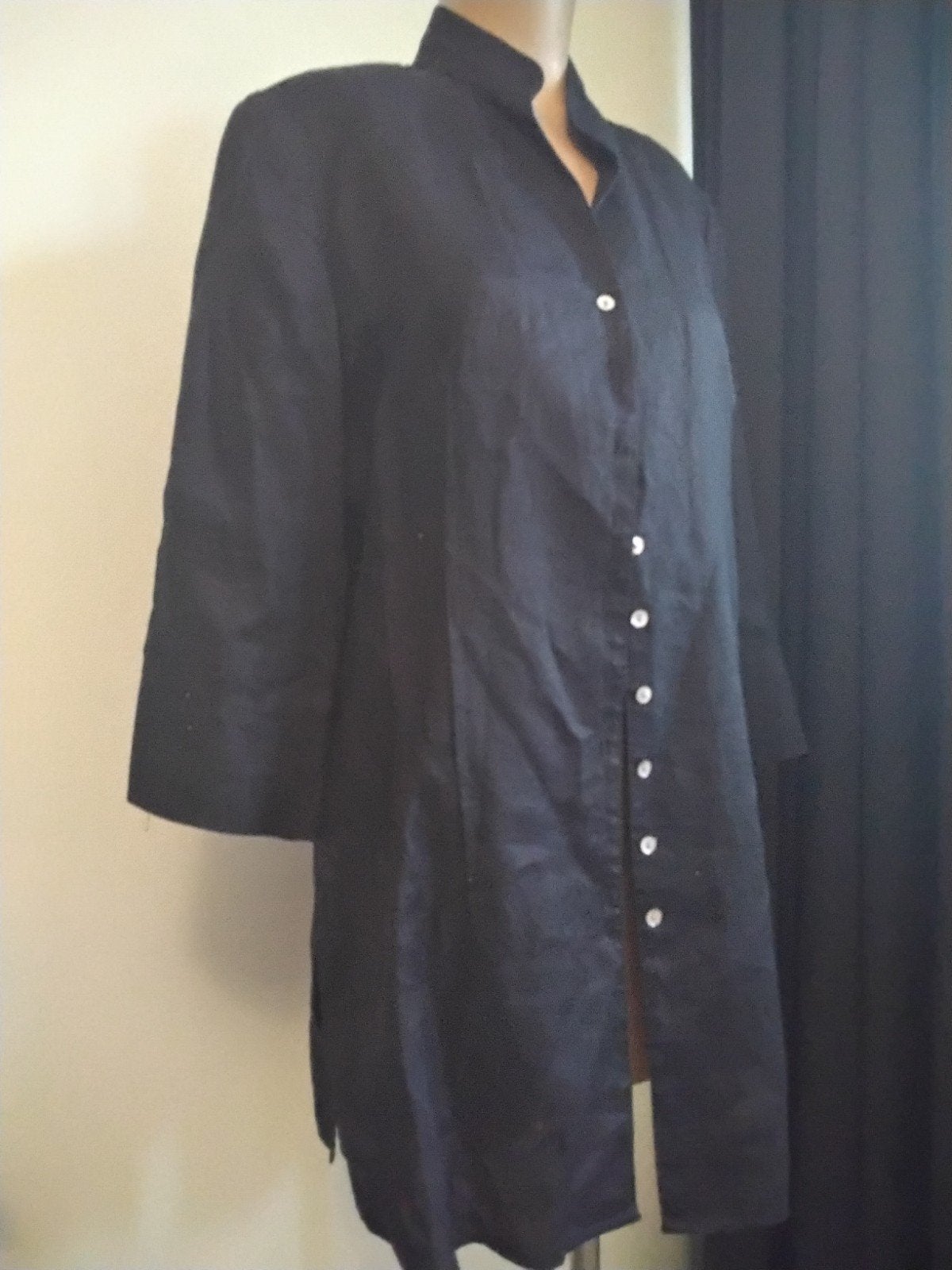 Witteveen Linnen Tuniek Zwart Maat 42, Kleding | Dames, Zwart, Maat 42/44 (L), Ophalen of Verzenden, Zo goed als nieuw