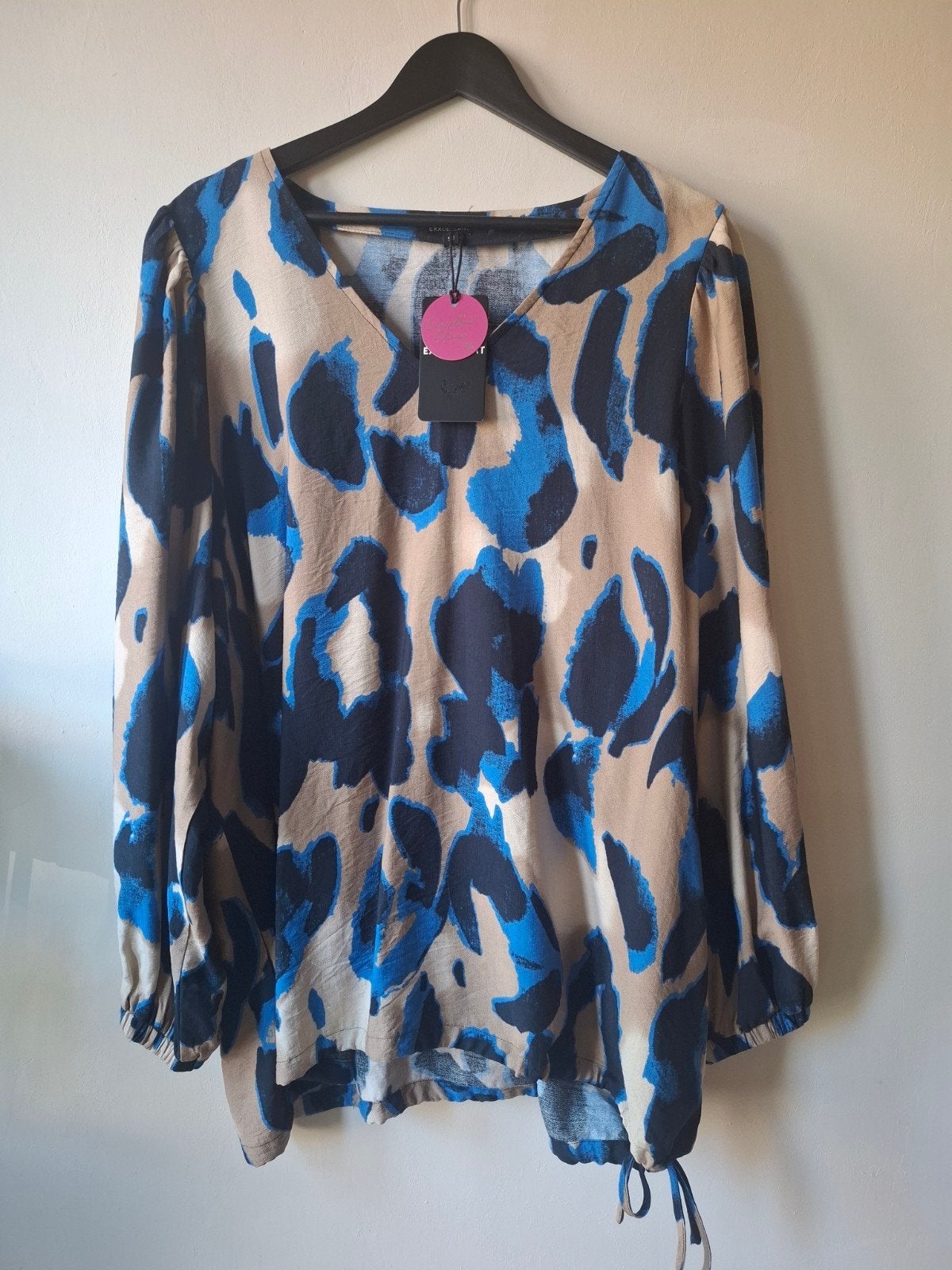 Exxcellent viscosemix blouse - Maat 50 - Nieuw met kaartje, Kleding | Dames, Blauw, Nieuw, Ophalen of Verzenden, Nvt