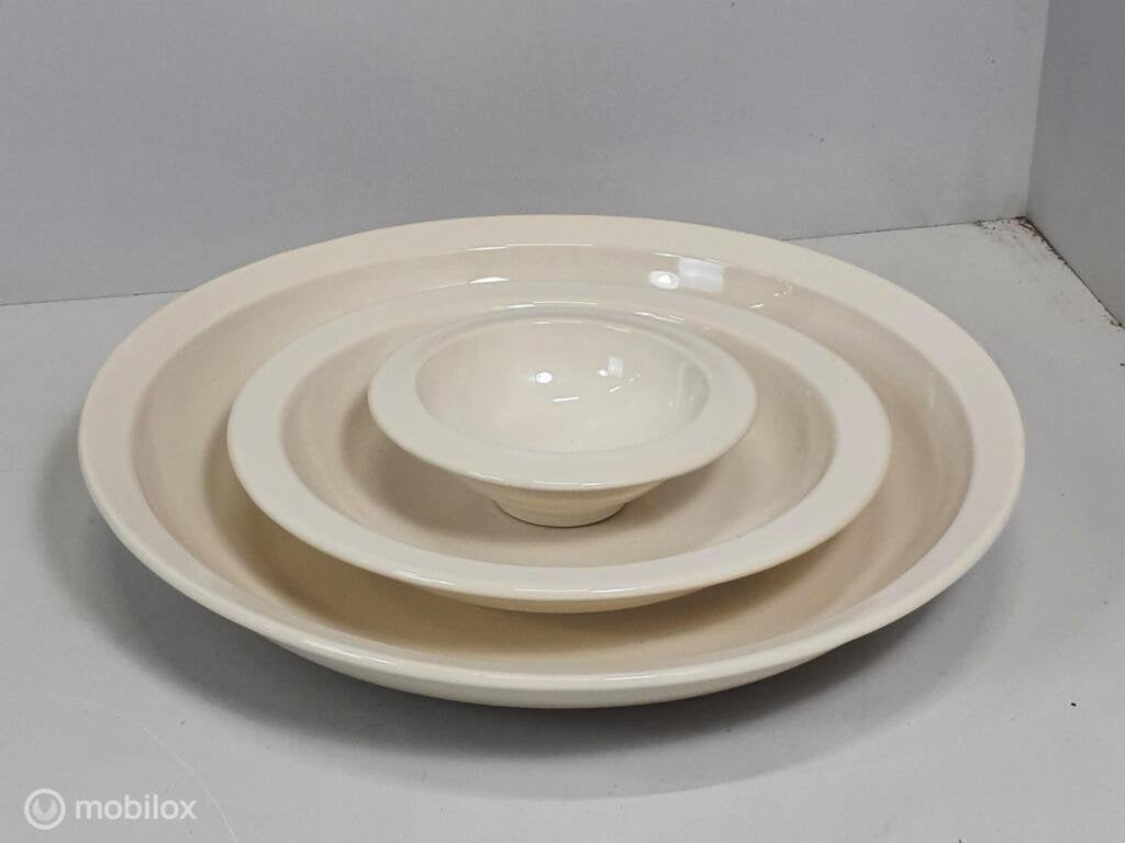 Piet Stockmans bordenset - Ø 15/25 en 35cm, Nieuw