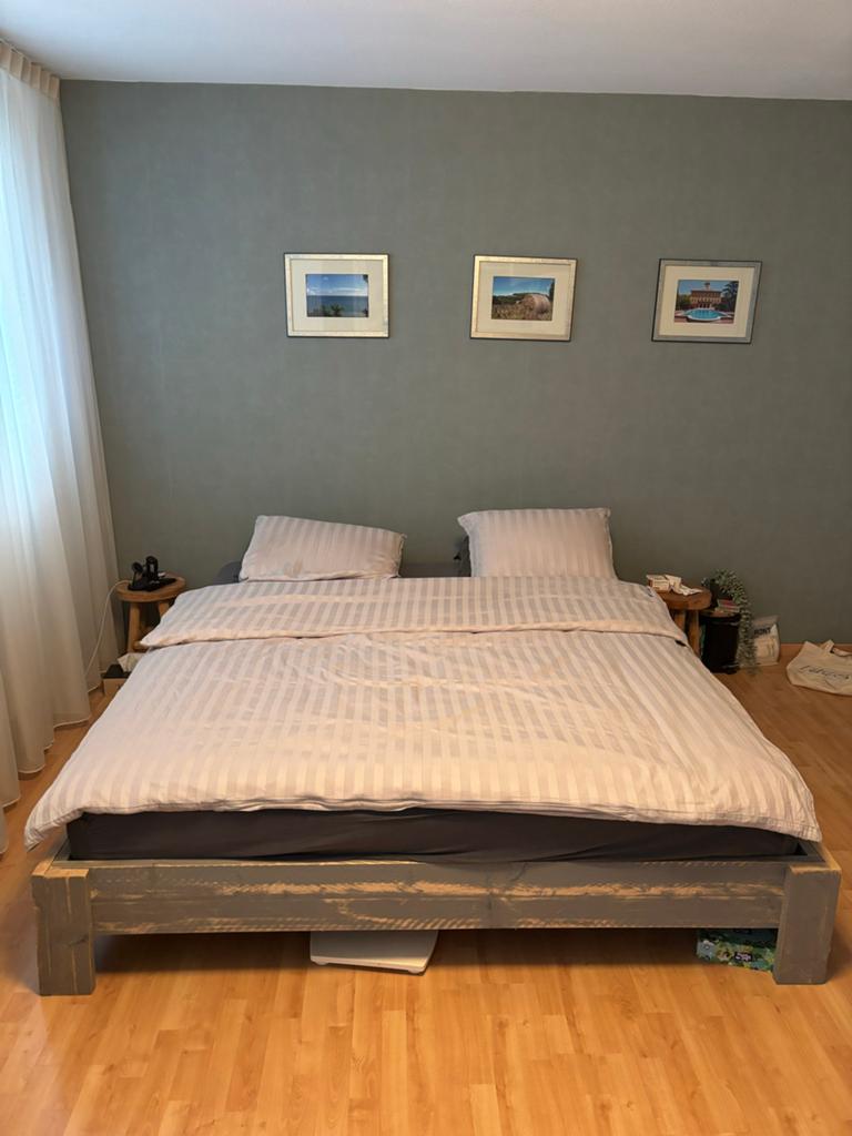 IKEA HOVAG Matras 180x200 met bed en lattenbodem, Ophalen, Gebruikt, Tweepersoons, 180 cm