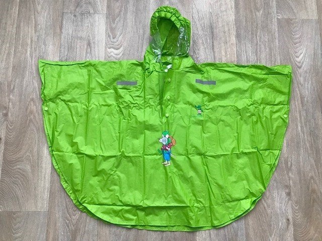 Regen:Poncho Willex (kikker en vriendjes)Poncho maat 92/98, Nacht- of Onderkleding, Gebruikt, Jongen of Meisje, Ophalen of Verzenden