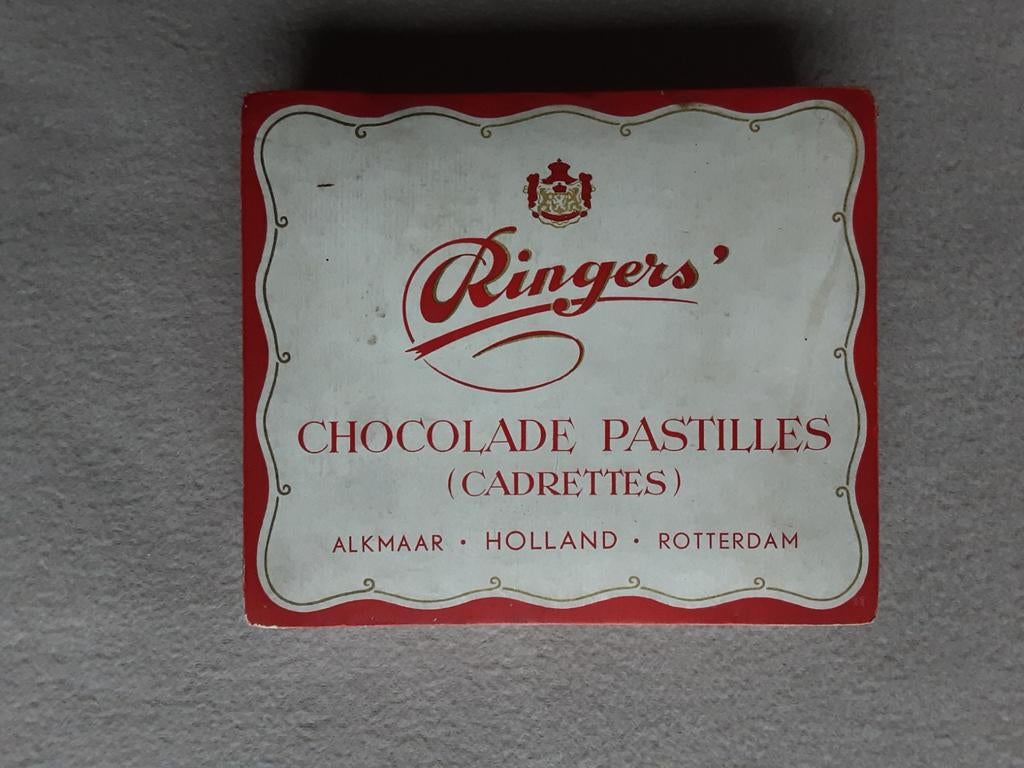 RINGERS CHOCOLADE PASTILLES , Doos., Ophalen of Verzenden