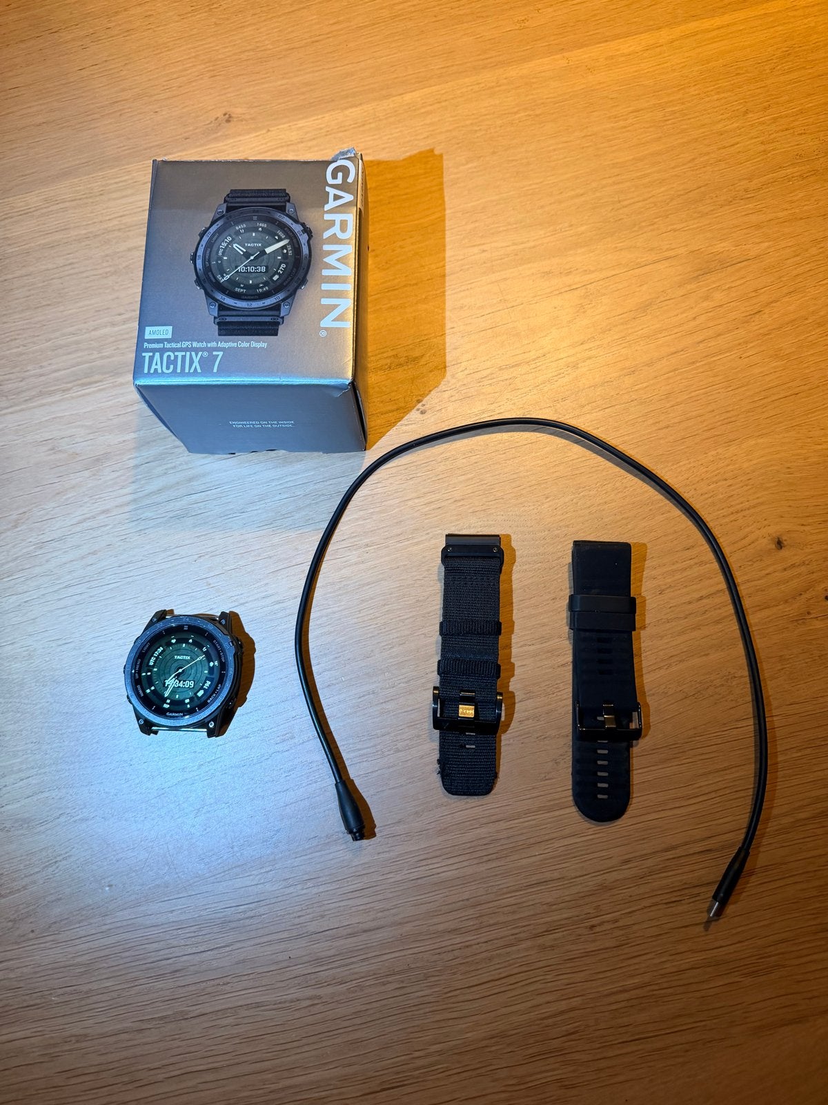 Garmin Tactix 7 AMOLED, Stappen, Zwart, Ophalen of Verzenden, Zo goed als nieuw