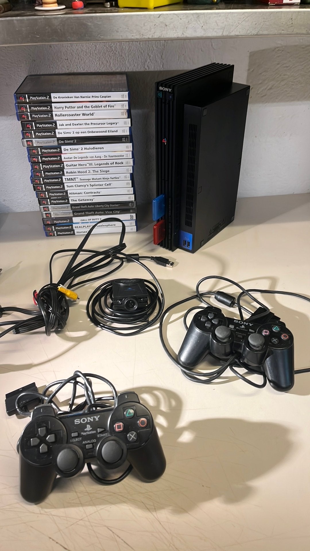 PlayStation 2 Sony PS2 complete spelcomputer, Spelcomputers en Games, Ophalen of Verzenden, Zo goed als nieuw, Met 1 controller