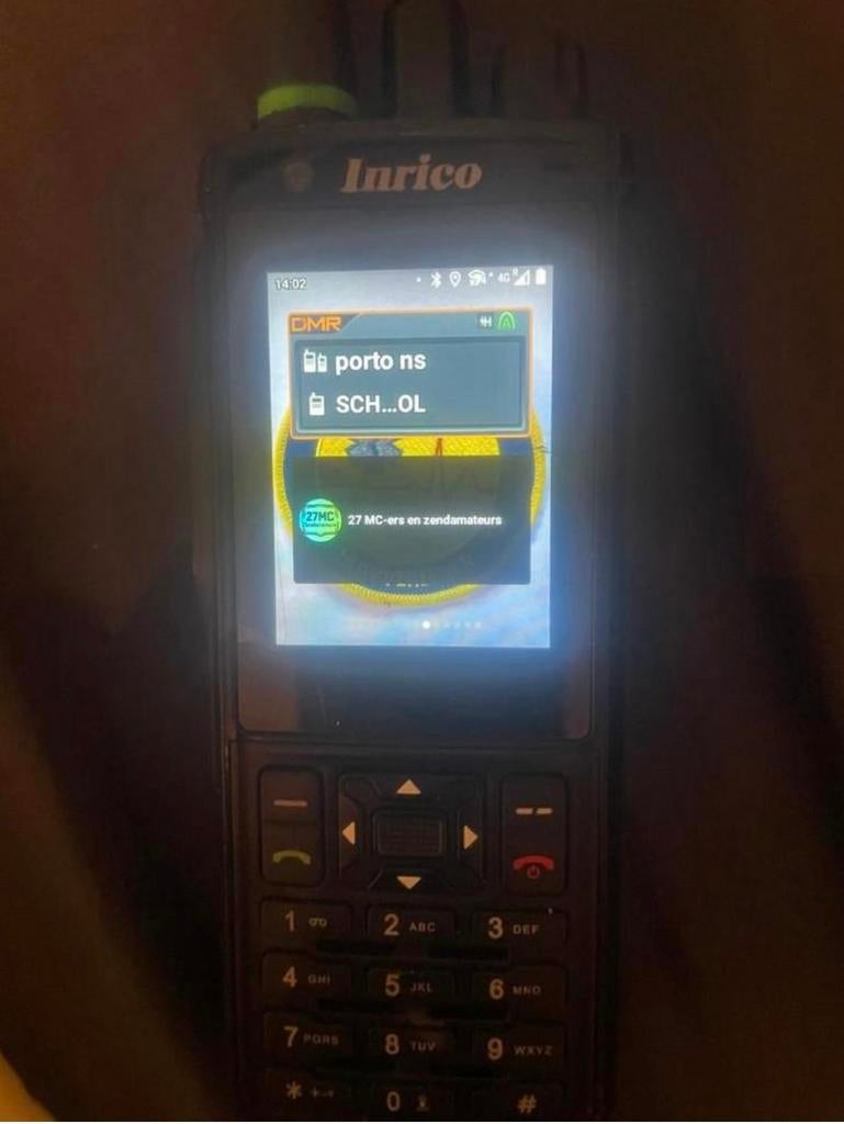 Inrico irc380 voip/uhf potofoon dmr en analoog, Telecommunicatie, Ophalen of Verzenden, Zo goed als nieuw