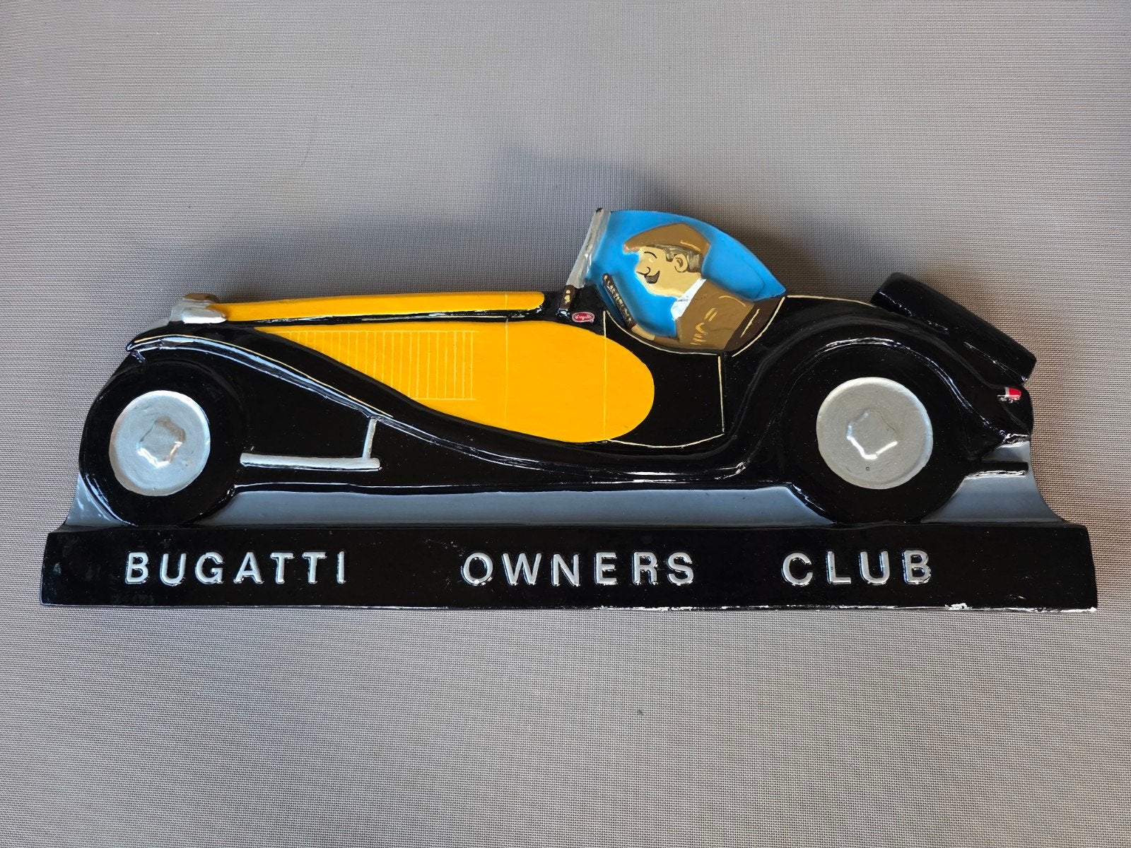 Bugatti Owners Club wanddecoratie - Vintage auto, Ophalen, Gebruikt, Auto's
