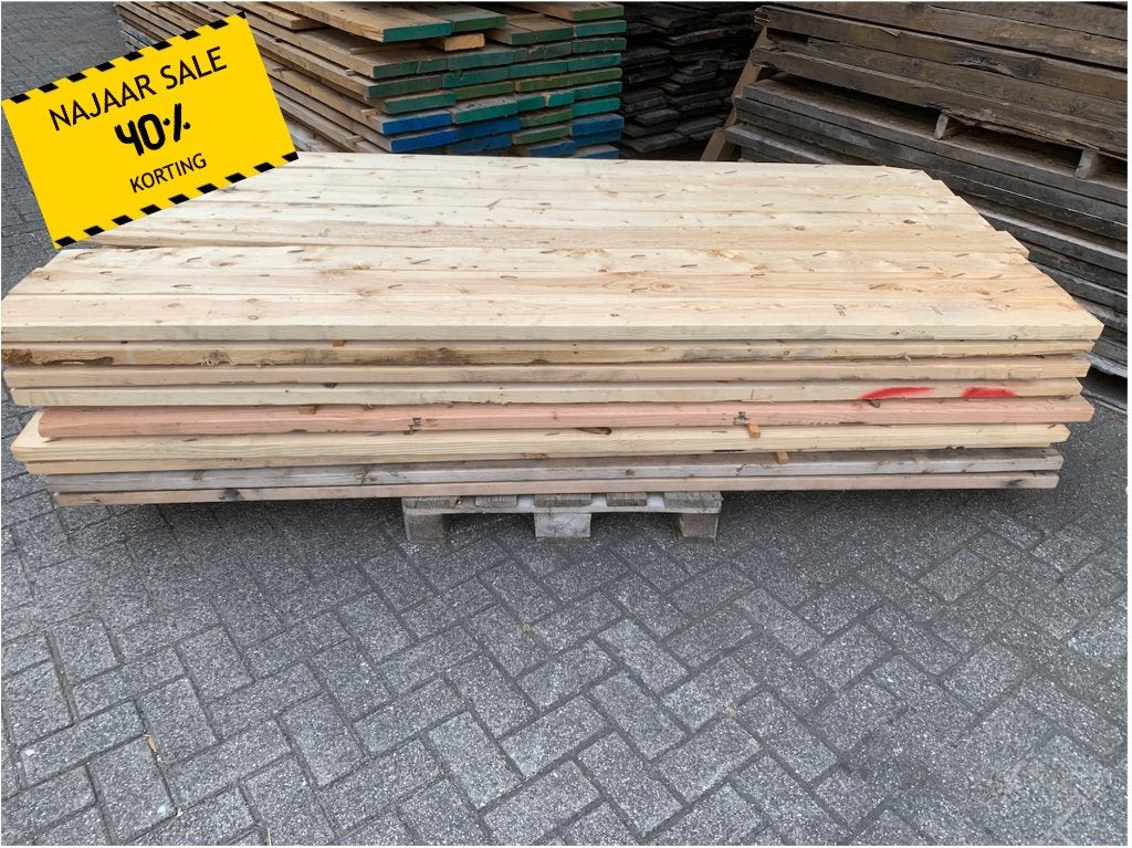 ACTIE -Balken gebruikt 4x14cm x 2,44m van € 12,50 nu € 7,50, Ophalen of Verzenden, Gebruikt, 180 tot 250 cm, Balken