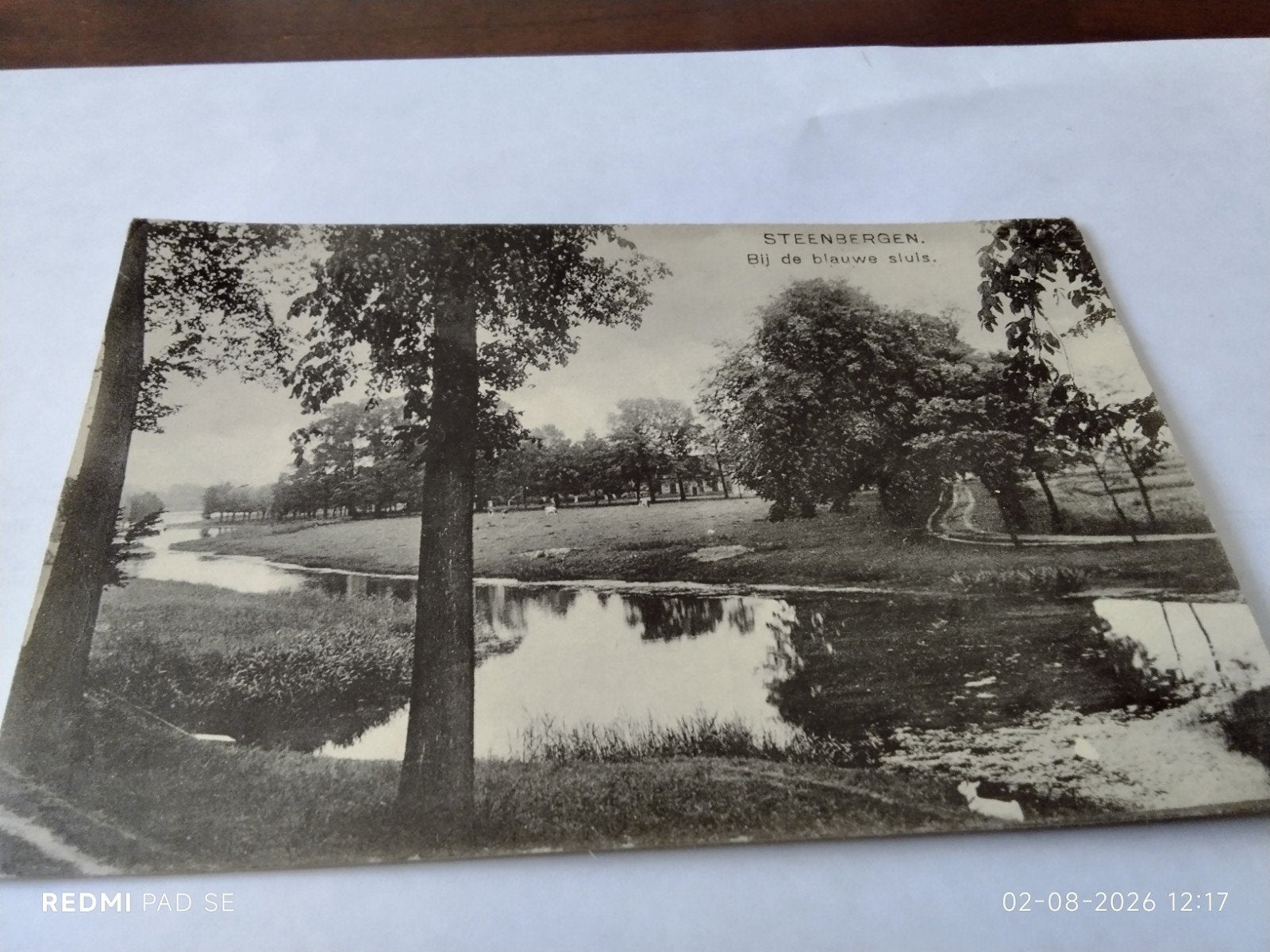 Oude ansichtkaart Steenbergen - Bij de blauwe sluis, Ophalen of Verzenden, Voor 1920, Gelopen, Noord-Brabant