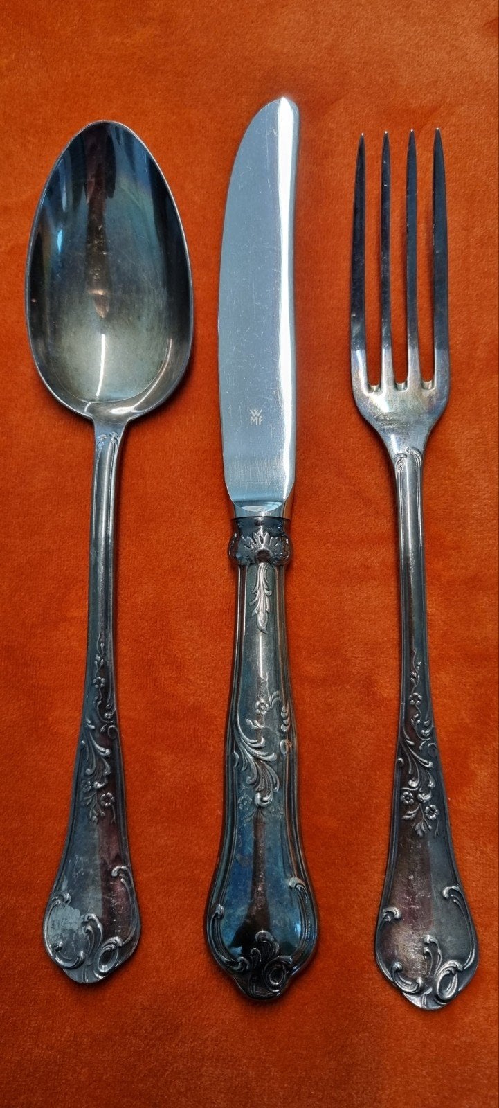 WMF verzilverd barok dinercouvert, Ophalen of Verzenden