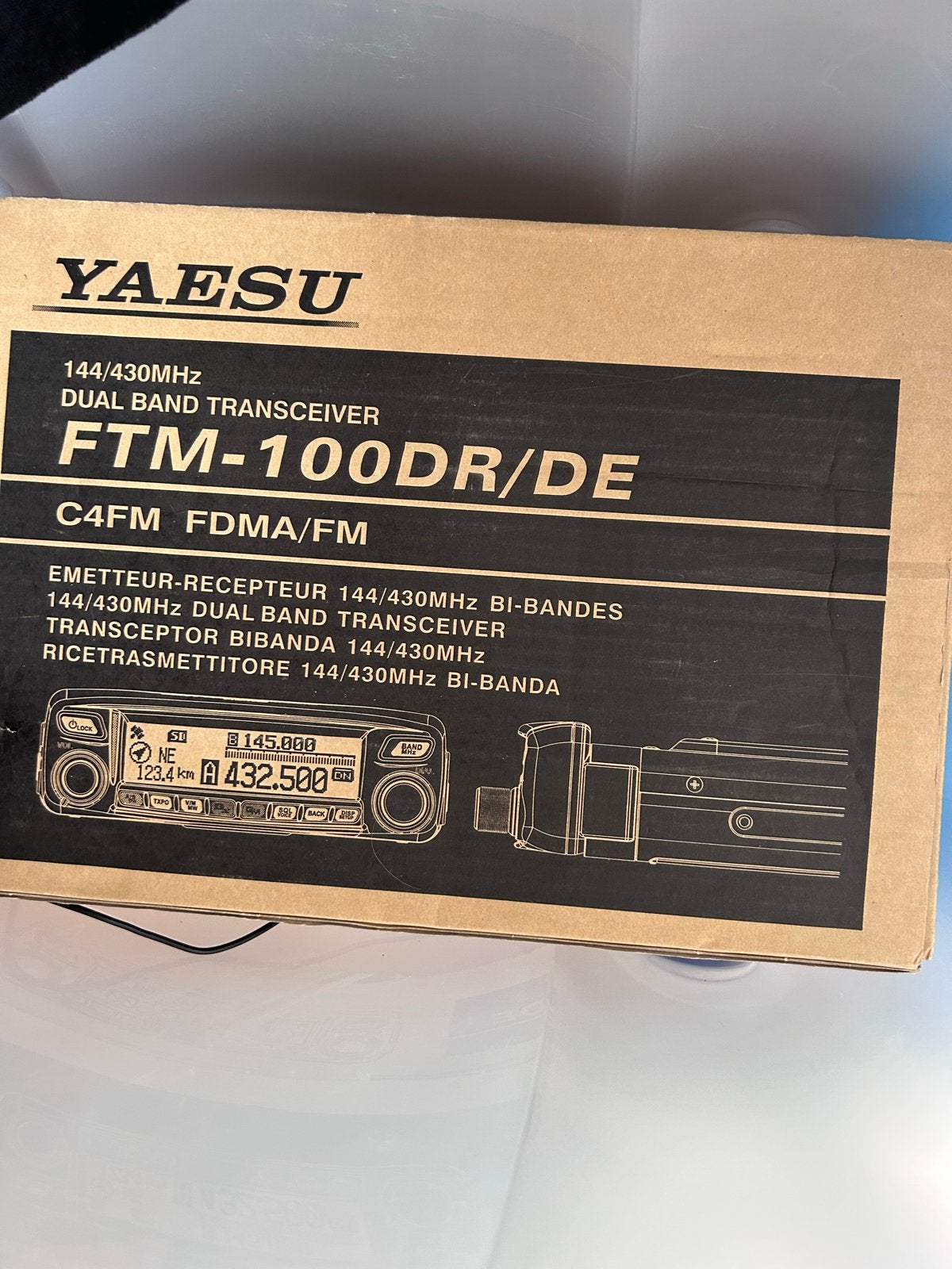 YAESU FTM-100DR/DE Dual Band Transceiver (alleen doos), Telecommunicatie, Ophalen of Verzenden, Gebruikt