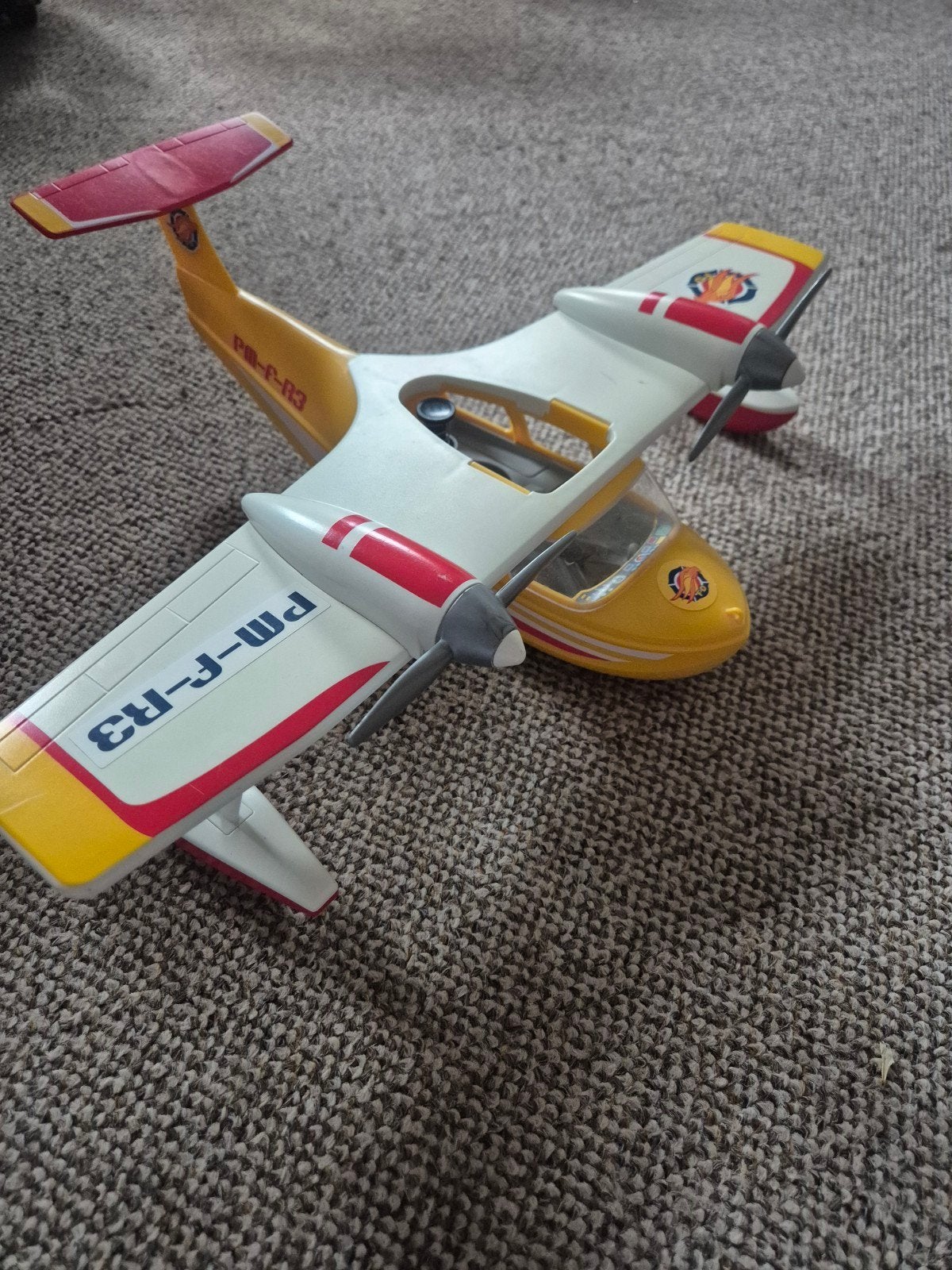 Playmobil brandblus vliegtuig, Kinderen en Baby's, Speelgoed | Playmobil, Ophalen of Verzenden, Zo goed als nieuw