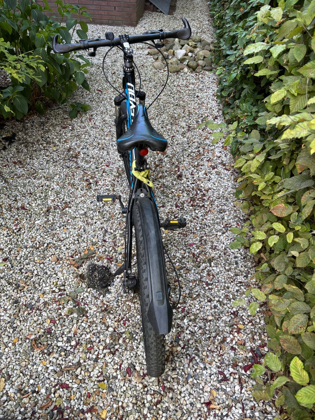 Mountainbike 26 inch, zwart/blauw, goede staat, Gebruikt, Hardtail, Heren, 49 tot 53 cm