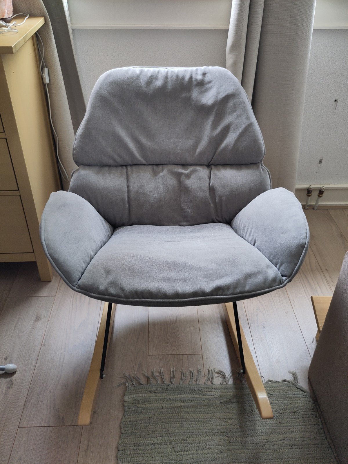 Childhome Schommelstoel - Grijs - Babykamer/Woonkamer, Ophalen, Gebruikt, Eén, Stof
