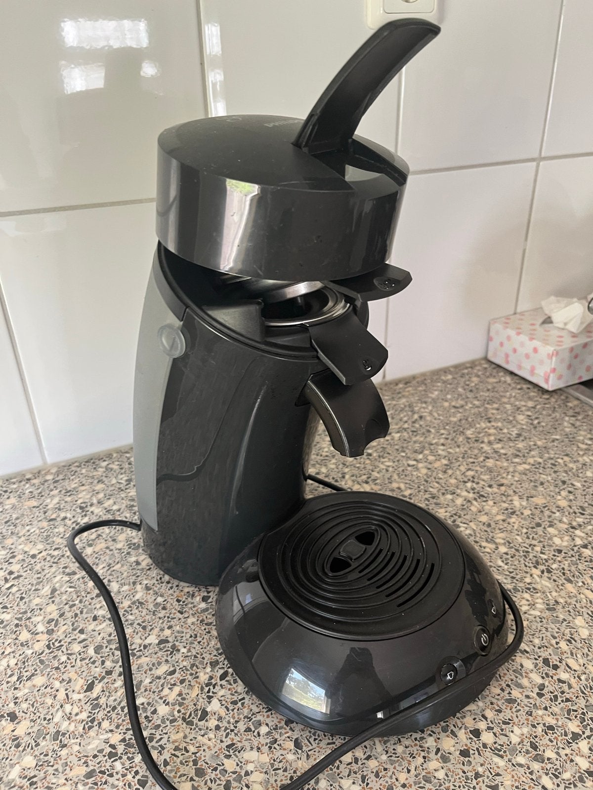Philips Senseo Original HD6553/60 Koffiepadapparaat Zwart, Ophalen, Koffiepads en cups, Gebruikt, Koffiemachine